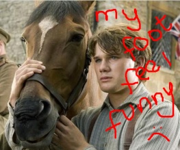 Jeremy Irvine got trench foot filming War Horse