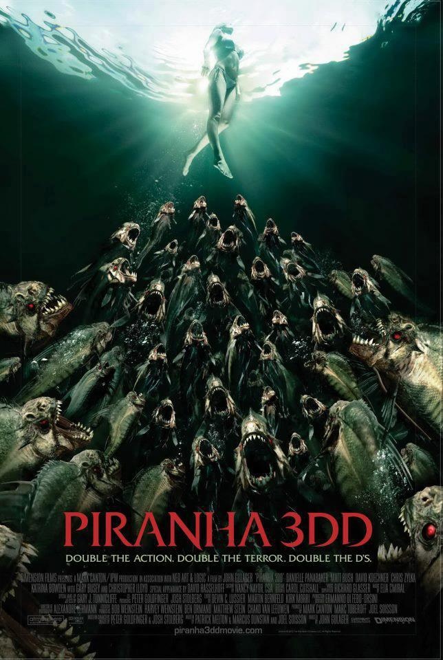New Piranha 3DD posters are lamentably boob-free