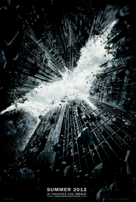 The new Dark Knight Rises poster uses Colouring In