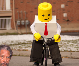 Morgan Freeman lending his dulcet tones to Lego: The Piece of Resistance