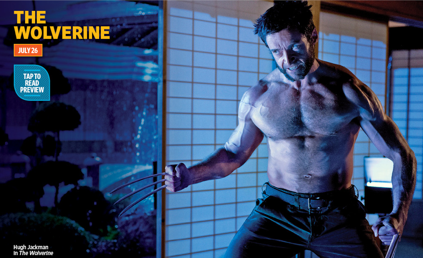 Hugh Jackman in new image from The Wolverine