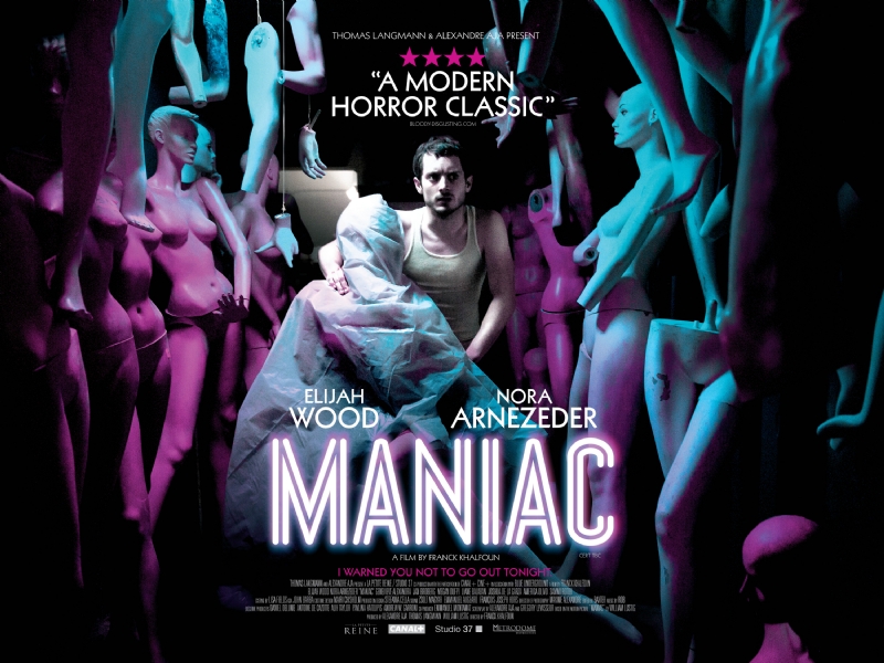 Maniac poster featuring mad bad Frodo