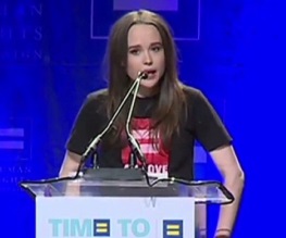 Ellen Page comes out in moving HRC speech